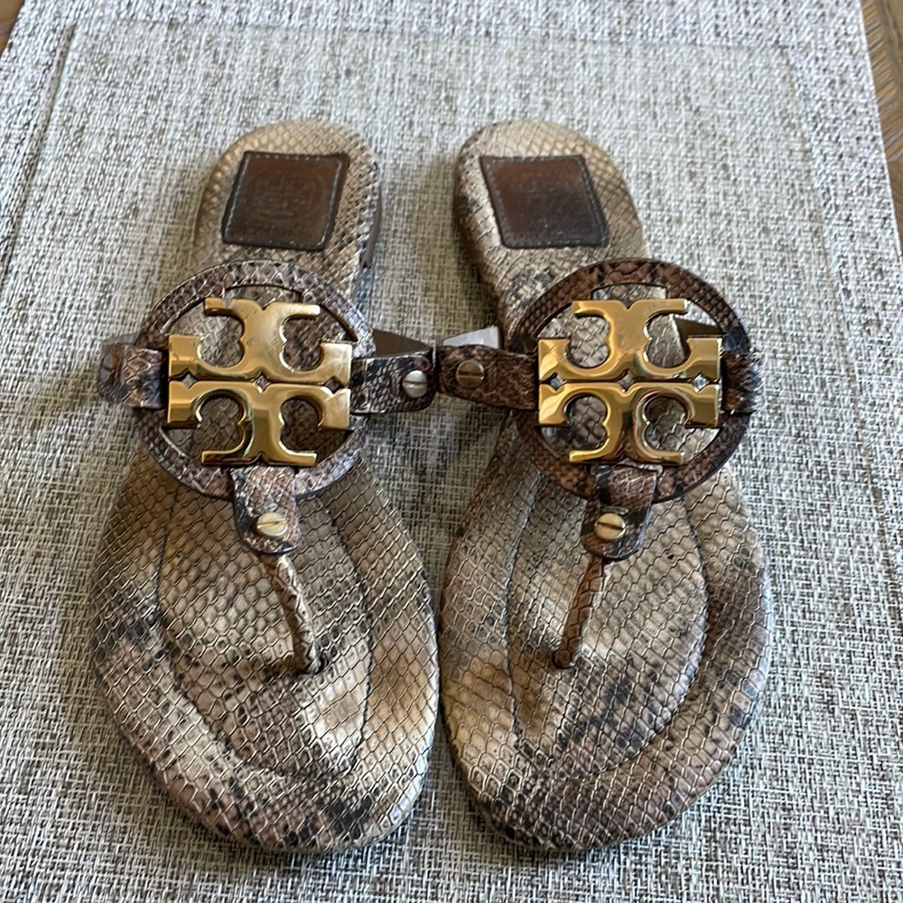 Tory Burch Sandals with Snake Print